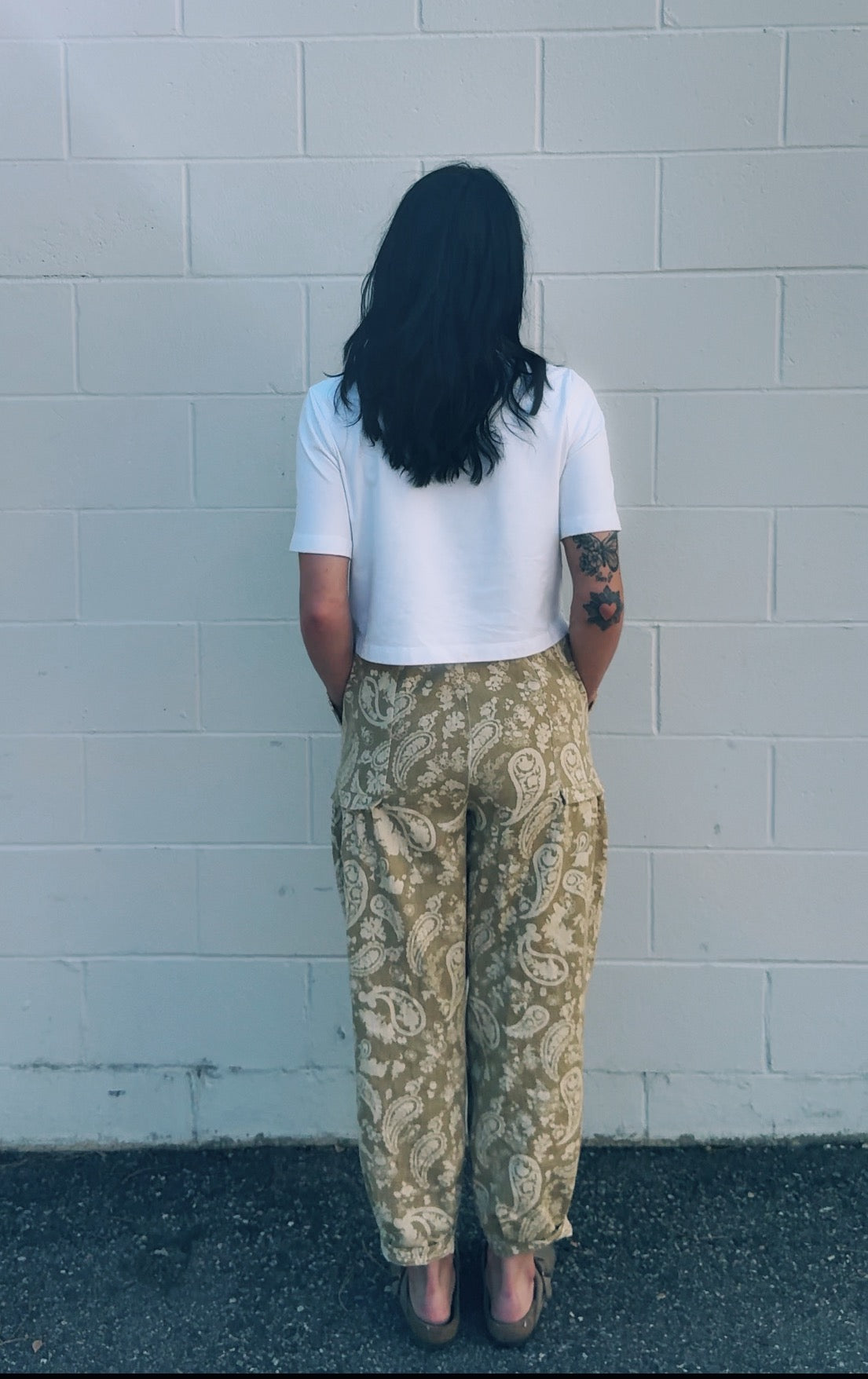 Paisley Print Barral Pants