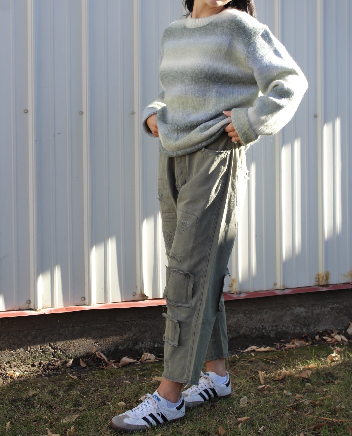 Olive Boho Cargo Pants