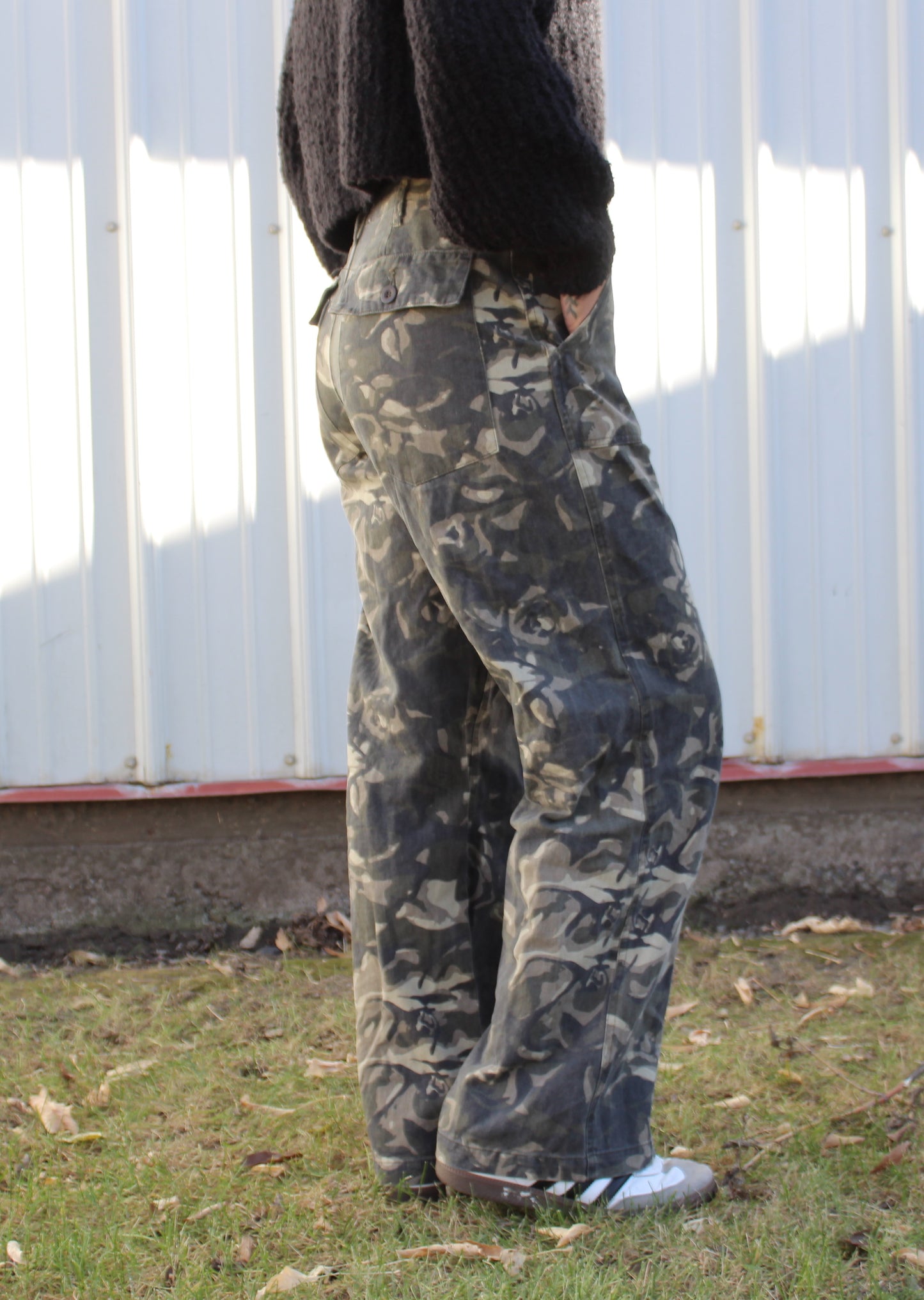 Camo Straight Leg Pants