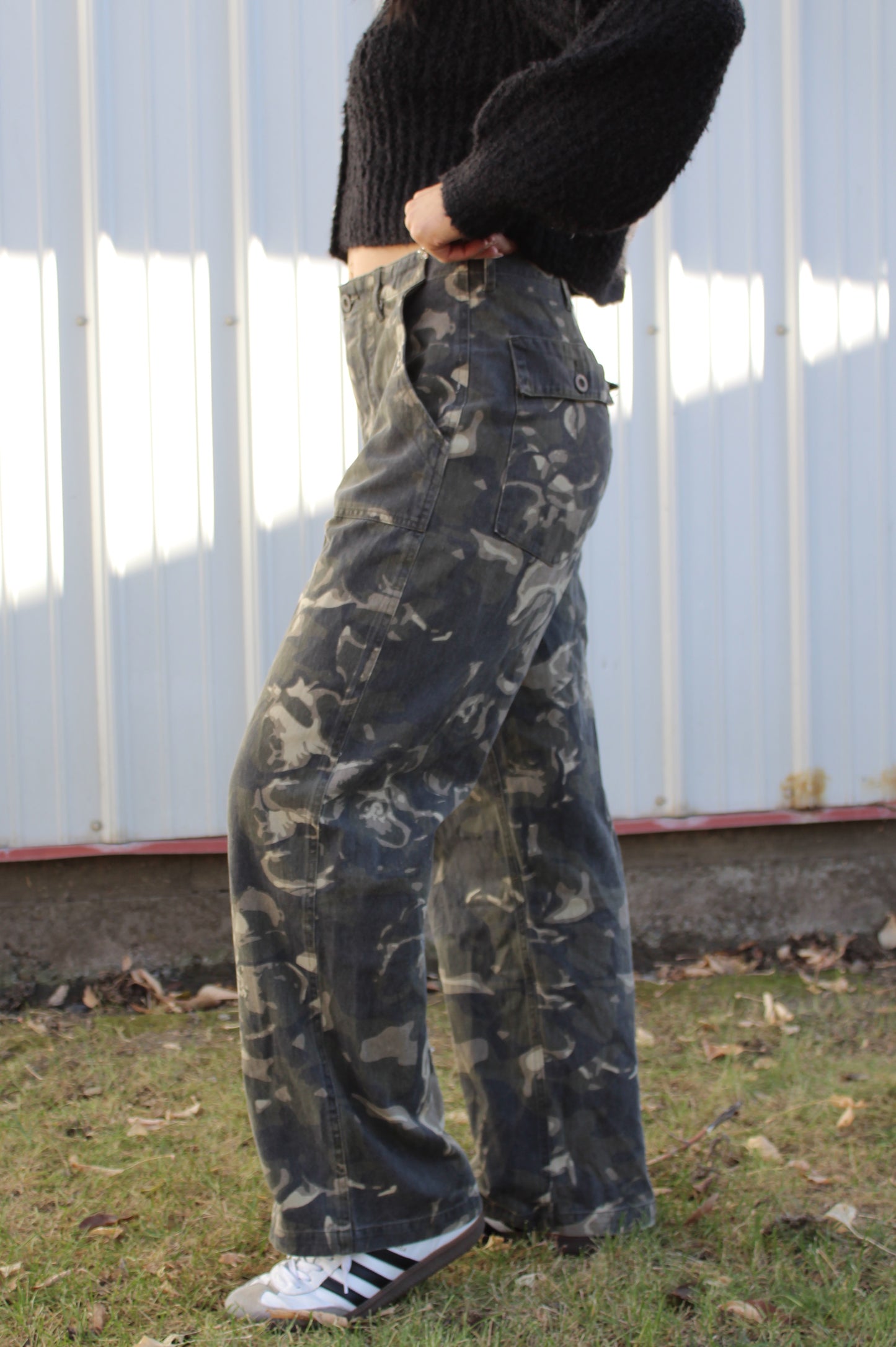 Camo Straight Leg Pants