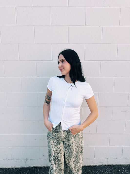 White Button Down Shirt