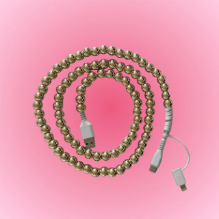 Gold Beaded Charger